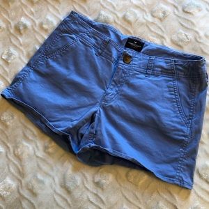 American Eagle blue shortie shorts size 8